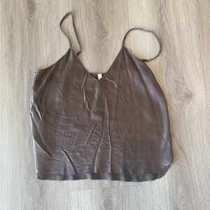 100% silk tank top